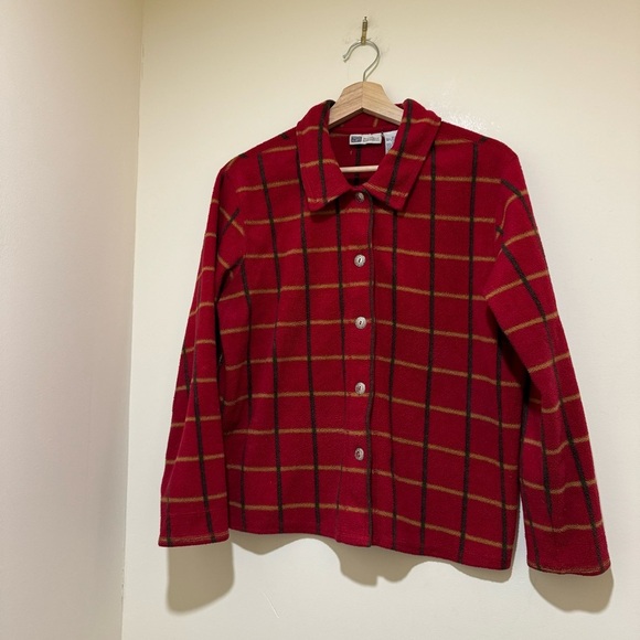Women’s Vintage Faded Glory Plaid Fleece Western Button Down Jacket Size: S 4/6 - Picture 3 of 16